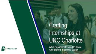 Crafting Internships at UNC Charlotte