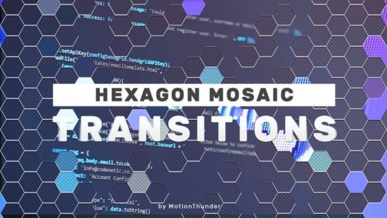 Hexagon Mosaic Transitions - After Effects Templates - YouTube