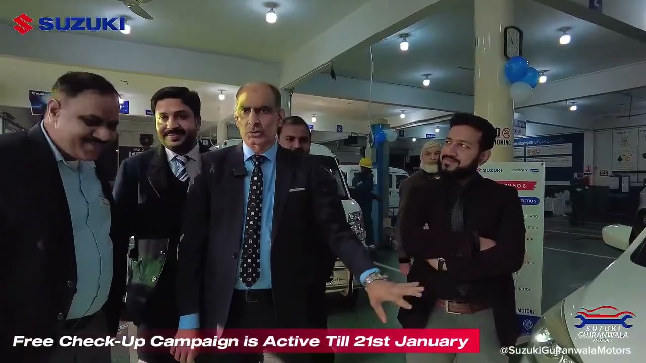 FREE CHECKUP CAMPAIGN Suzuki Gujranwala Motors. Till 21-Jan Visit today keep your car in top shape!