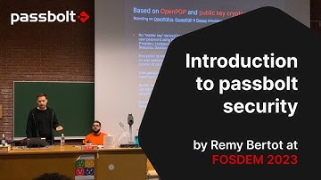 Introduction to Passbolt - @fosdemtalks  2023 - Passbolt Presents