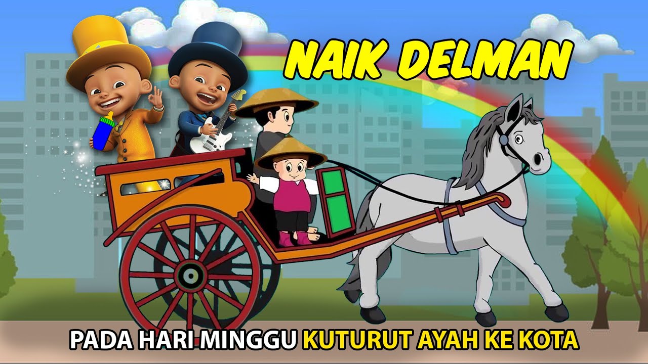 Naik Delman Upin Ipin Terbaru 2017 Upin Dan Ipin Naik Kuda Delman