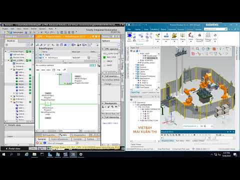 [Tecnomatix Process Simulate] Vận hành ảo với Tecnomatix Process Simulate và PLCSim Advanced