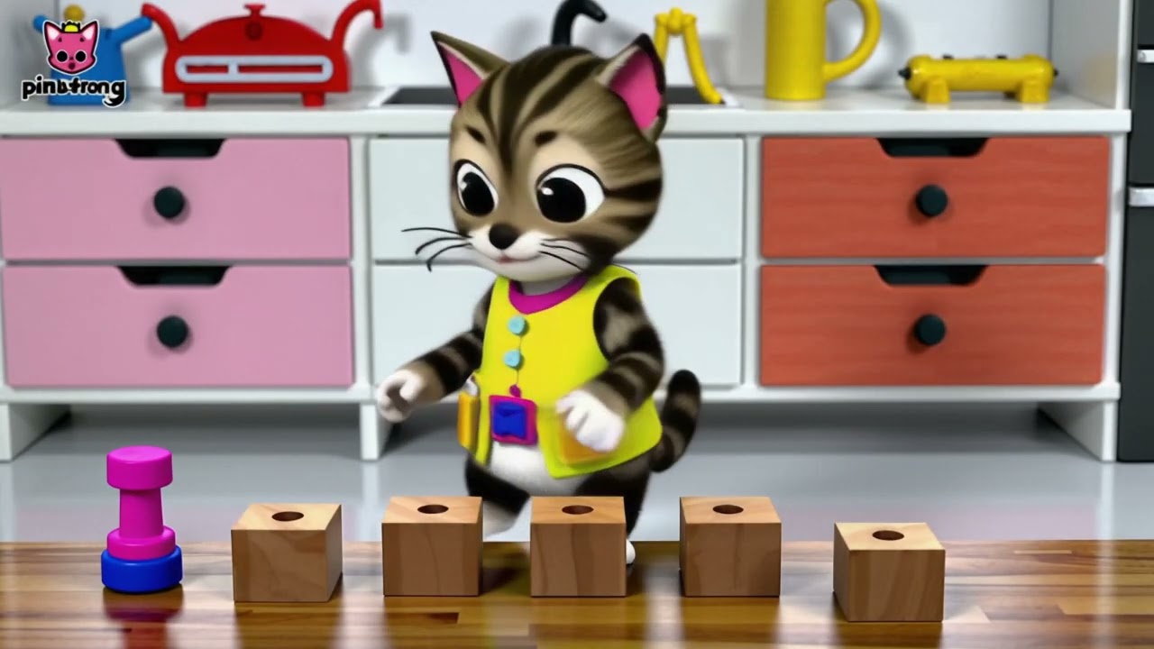 Kitten Carpenter – Wearing a tiny tool belt, the