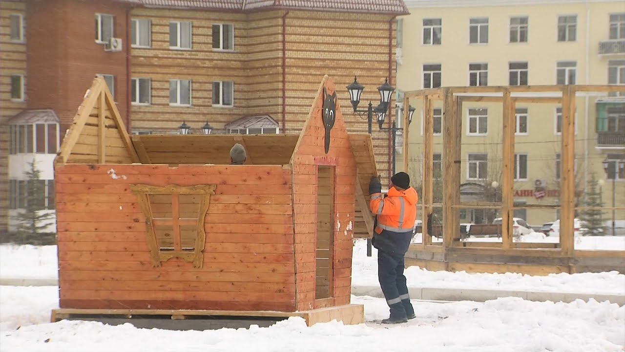 В Серове началось строительство Зимнего городка -2024 #серовтв #серов #твсеров