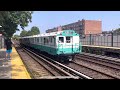 Nyc subway q trains with vintage train fleet action  avenue u 91822