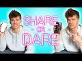 Alex Sampson Shares What’s In His Phone | SHARE OR DARE