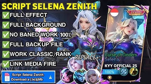 Script Selena Zenith - Curse of Cinders | Full Effect Voice | No Password | Patch Terbaru