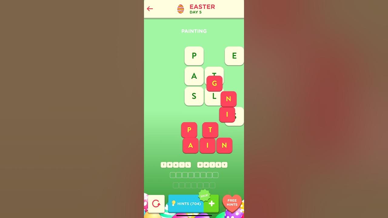 Wordbrain 2 Easter Event DAY 5 Answers Worbrain 2 Answers YouTube