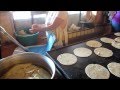 Tortilla making at Carnitas Jaime in Arandas, Mexico