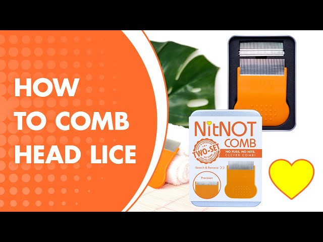 How to comb out head lice with the NitNOT comb class=