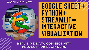 Boost Your Data Visualization Game! | Google Sheets + Python + Streamlit = Magic! | Live Data