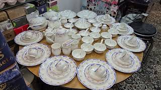 SONAKI COMPANY BONE CHAINA 93PC BIG FANCY DINNER SET #delivery JALNA MAHARASHTRA 12000 FIXED PRICE