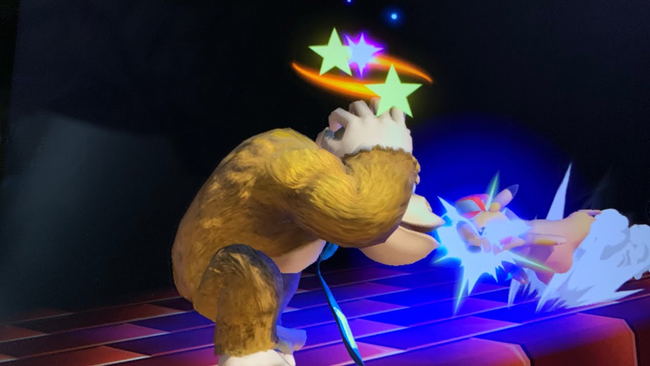 Donkey kong gets bullied in smash ultimate.