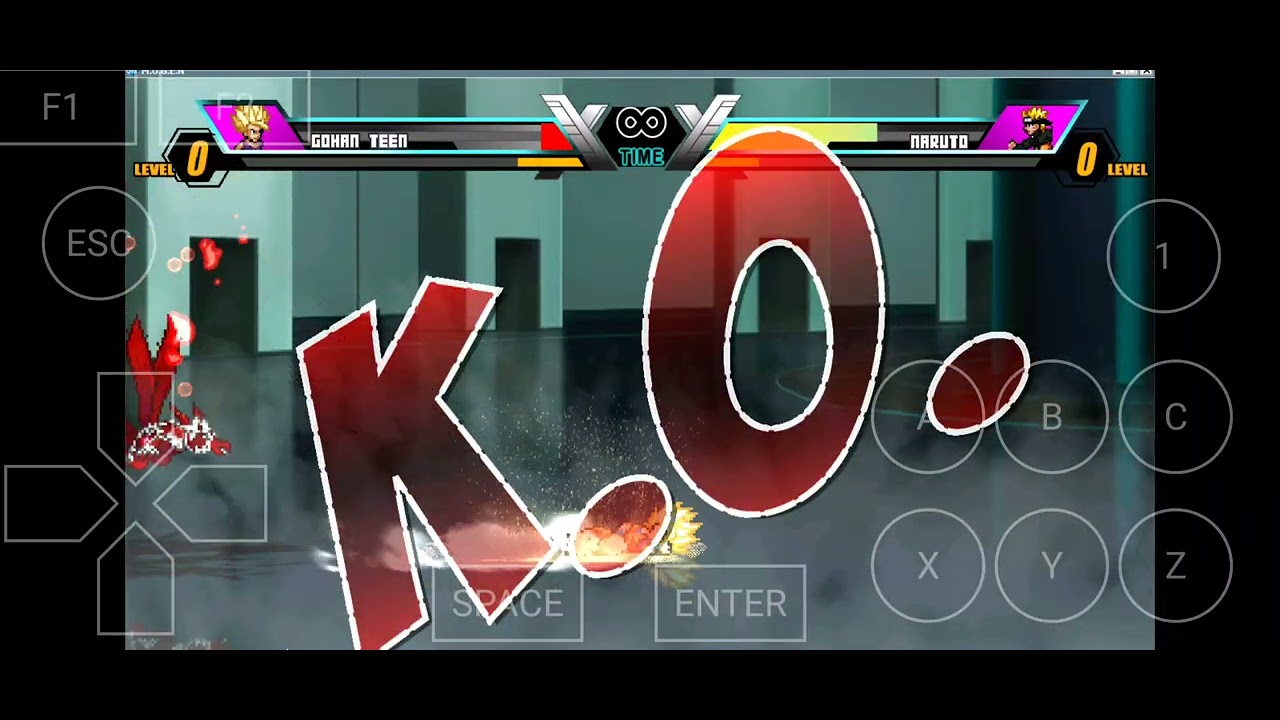 Teen Gohan (DBZ) vs Naruto (Shippuden) - Ultimate Anime Showdown | MUGEN