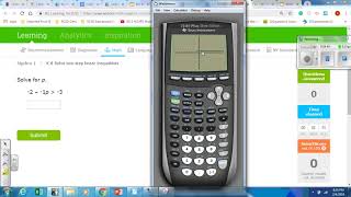 How to solve linear inequalities using the graphing calculator PART 1