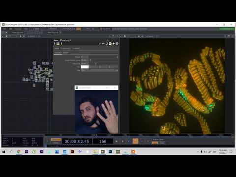 Interactive bricks of gold with webcam