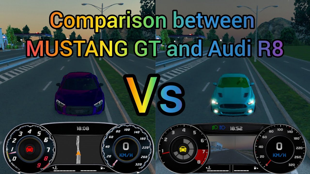 Comparison Between Mustang GT and Audi R8 Top Speed... - YouTube