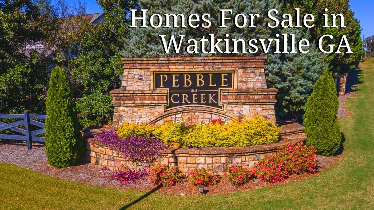 Homes For Sale in Watkinsville GA Pebble Creek Subdivision Oconee