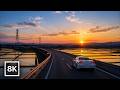 Tokyo Ring Road Into Nightfall 🛣️ / 8K 60fps HDR / Relaxing Piano