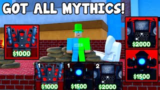I Got All Mythic Units In Toilet Tower Defense (Roblox)