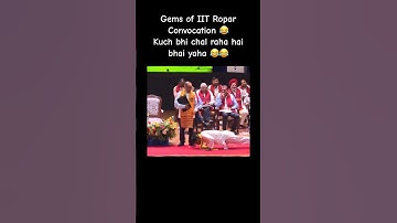 Viral Convocation of IIT ROPAR 😂 Pookie Professor 🎀 most unique #trending #viral #iitropar #funny