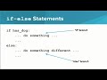 Intro Python- If/Else Statements