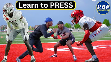 PRESS MAN taught by D1 Defensive Backs | Tips & Technique How to Play Press & Catch Man Coverage