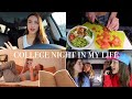 My college night routine vlog style