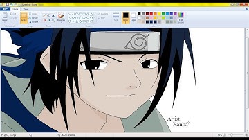 Sasuke Uchiha : MS Paint Drawing Video From Naruto Universe || Artist Kanha