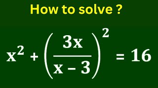 A nice Math Olympiad Algebra Equation | Find the Value of x ? #algebra#olympiad