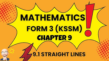 Mathematics Form 3 (KSSM) Chapter 9 - Straight Lines