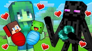 JJ and Mikey Were Adopted By MOBS FAMILY in Minecraft! - Maizen