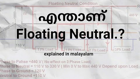 What is Floating Neutral | Floating Neutral | Floating neutral explained in malayalam