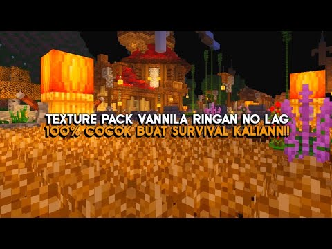 TEXTURE PACK VANILLA MCPE 1.20 RINGAN COCOK UNTUK SURVIVAL! 🥵 - YouTube