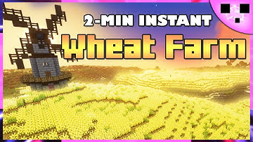 Minecraft Wheat Farm in ONLY 2 MIN? (Creative Commands)