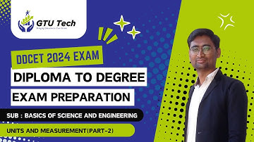 DDCET | Diploma to Degree | Physics | Units and Measurement | Vernier Micrometer | D2D |GTU|GTU Tech