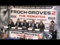 CARL FROCH v GEORGE GROVES 2 - THE REMATCH - FULL & UNCUT PRESS CONFERENCE (WEMBLEY)