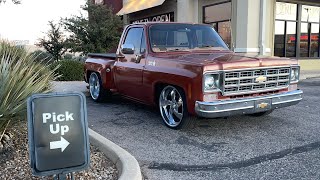 1977 C10 Step Side Cluster Bezel Replacement With aftermarket stereo
