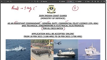 Indian Coast Guard Asst Commandant Result 2022 – Stage I Exam Result Released