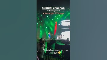 Sunidhi Chauhan live concert at IIT KANPUR #shorts #viralvideos #concert #music #love #ben10 #iitjee