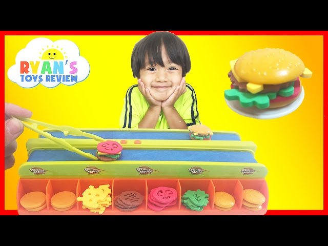 BURGER MANIA BOARD GAME with Ryan ToysReview class=