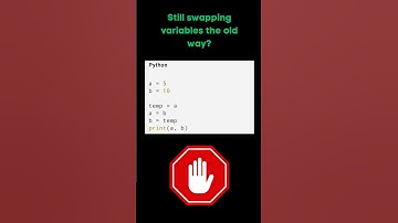 ✅Swap Two Variables in Python (Without a Temp!) #shorts #python