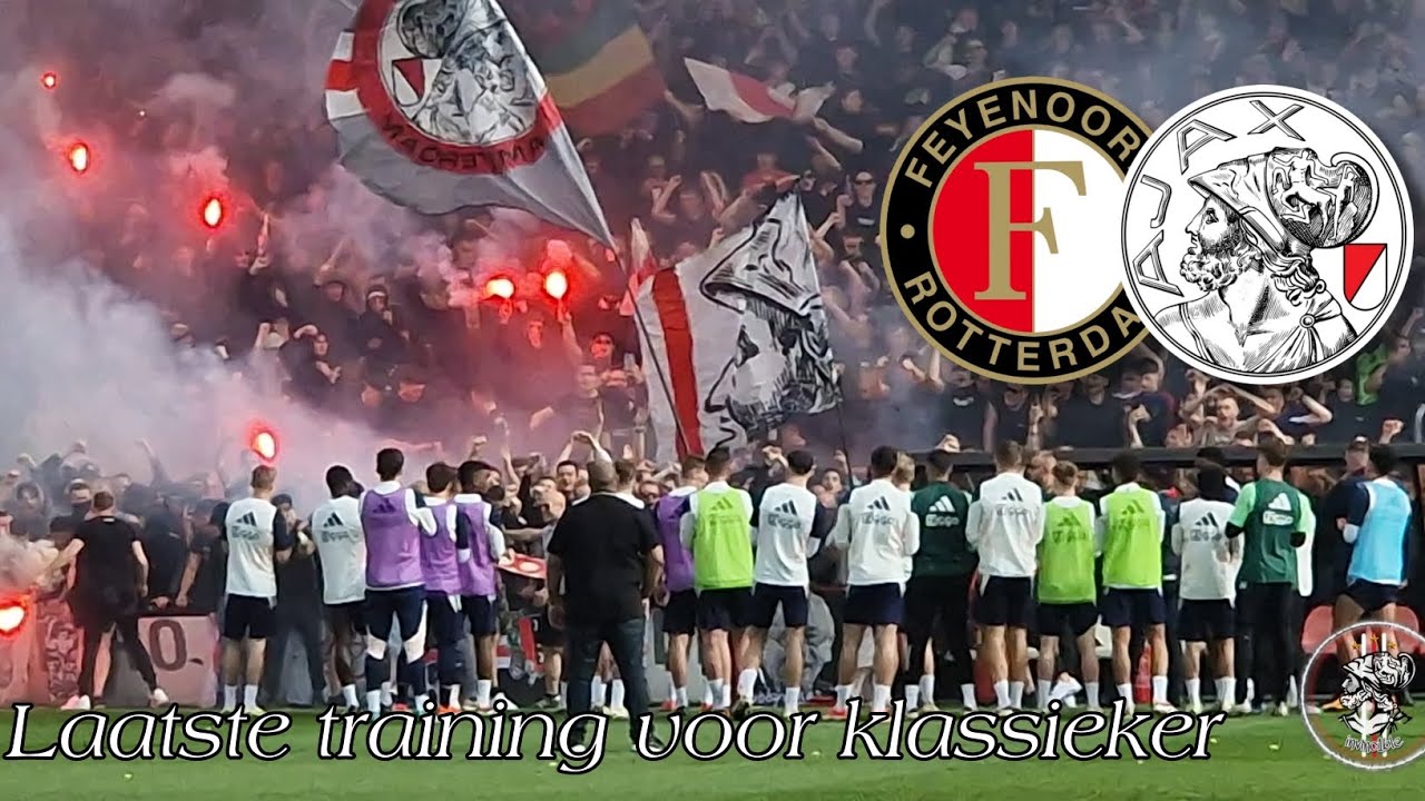 Laatste training vóór de Klassieker Feyenoord - AJAX op Sportcomplex de Toekomst! zat 6 april 2024!