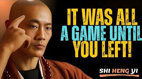 It Was All a Game Until You Left – The Pain of Losing Someone You Truly Loved || Shi Heng Yi .