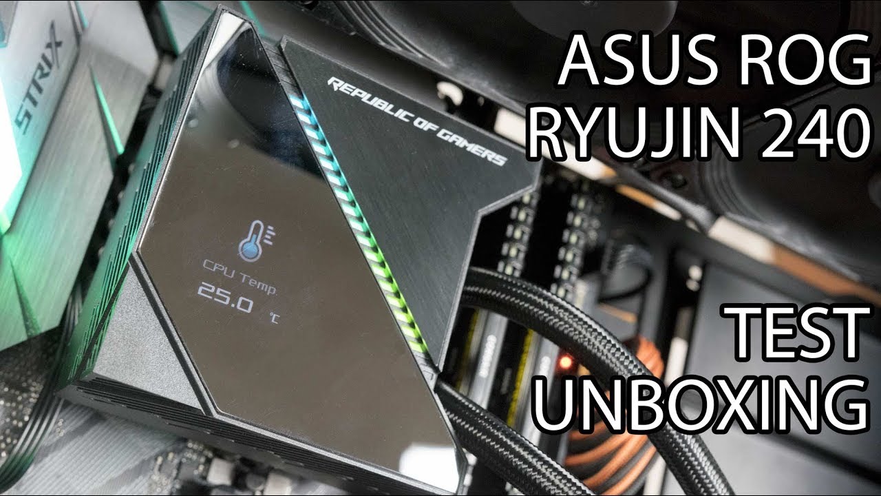 Watercooling CPU ASUS ROG RYUJIN II 240 - Écran LCD 3.5", Ventilateurs Noctua, Support Intel/AMD