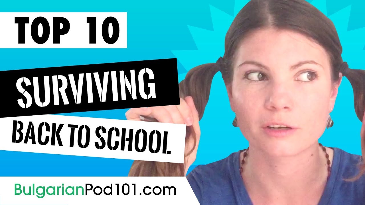 Top 10 Phrases for Surviving Back to School