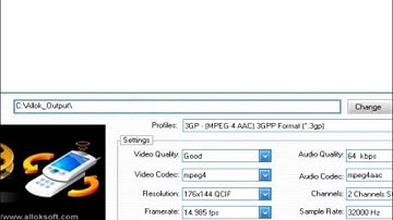 Free Download Allok 3GP PSP MP4 iPod Video Converter + serial