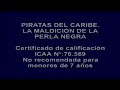 PIRATAS DEL CARIBE: LA MALDICIÓN DE LA PERLA NEGRA (2003) | Intro VHS España