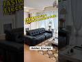 Black Leather Convertible Sofa Bed Review: Chaise, Hidden Stools, Storage &amp; USB Charging #SofaBed
