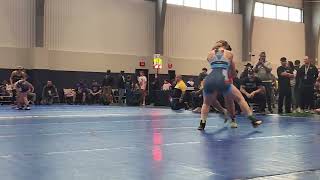 Audrey's 2nd match at Texas Folkstyle State 2.23.25 in Bryan, TX